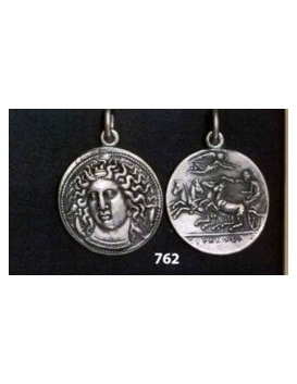 762 Syracuse, Sicily Arethousa coin pendant pendant