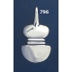 796 Cycladic Idol pendant in solid sterling silver