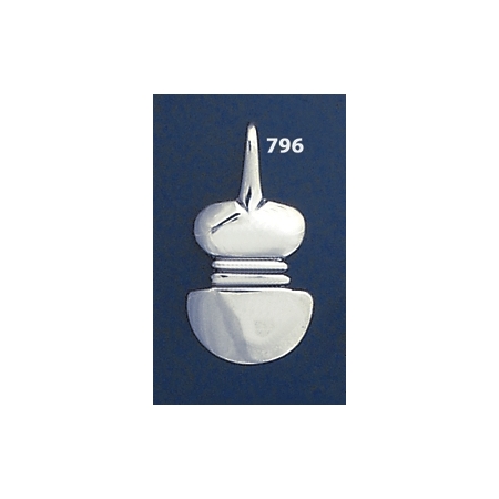 796 Cycladic Idol pendant in solid sterling silver