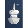 796 Cycladic Idol pendant in solid sterling silver
