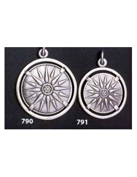 791 Sun/Star of Macedonia mounted on bezel (small)