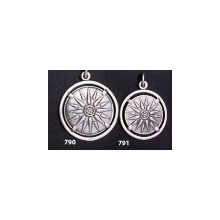 791 Sun/Star of Macedonia mounted on bezel (small)