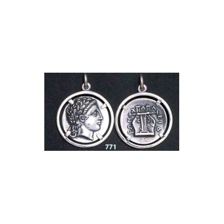 771 Chalkidian League god Apollo and Lyre/kithara