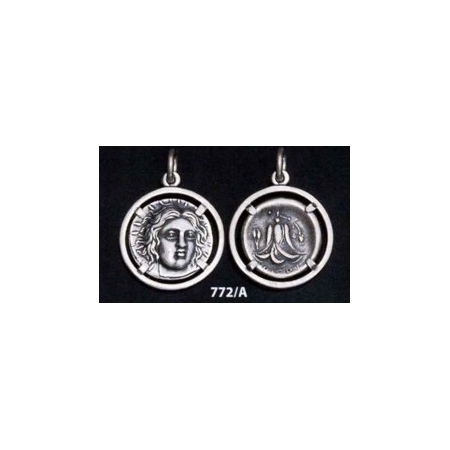 772/A Rhodes - Helios sun god and rose