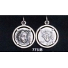 773/B Rhodes coin - Helios sun god and rose