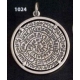 1024 Phaistos disc pendant on silver bexel (XL)
