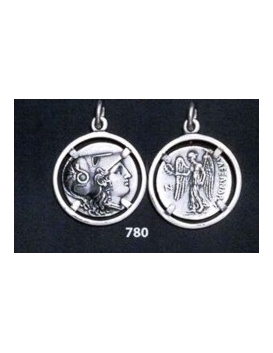 780 Alexander the Great stater, Helmetted Goddess Athena & Nike