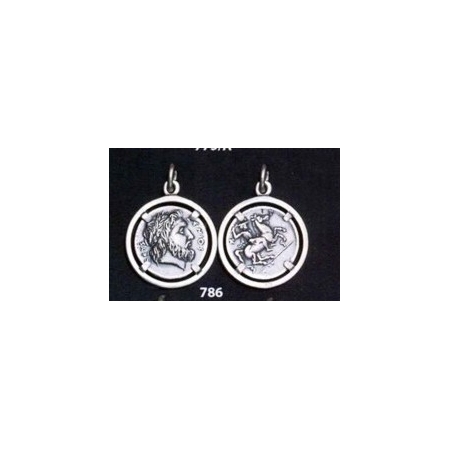 786 Phillip II Macedon coin depicting Zeus