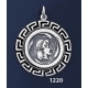 1220 Syracuse  Arethousa Coin Pendant with Greek Key Pattern / Meander    (L)