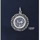 1237 Pegasi / Pegasus Coin Pendant with Greek Key Pattern / Meander (S)