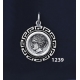 1239 Syracuse Arethousa/Artemis/Persephone Coin Pendant with Greek Key Pattern / Meander (S)