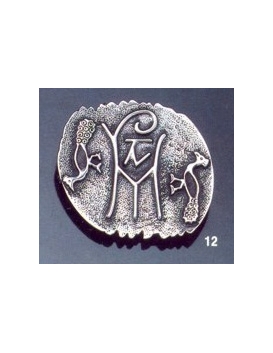 12 Byzantine monogram brooch