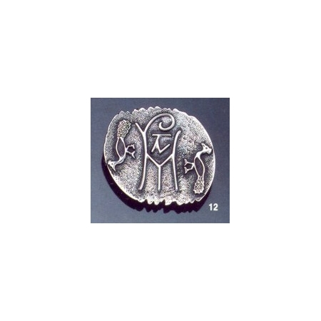 12 Byzantine monogram brooch