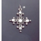 28 Double-Sided Solid Silver Ornate Byzantine Cross