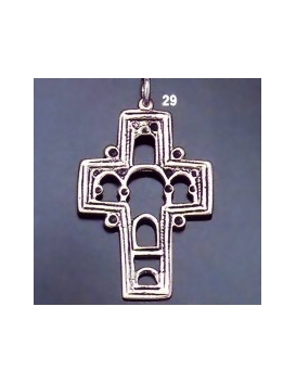 29 Byzantine Icon / Econographical Arch Cross L