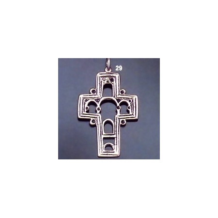 29 Byzantine Icon / Econographical Arch Cross L