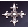 31 Solid Silver Ornate Byzantine Cross (XL)