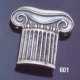 601 Ionic column brooch in sterling silver