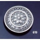 619 Byzantine Floral Granular Round Sacet