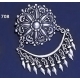 708 Ornate Sterling Silver Chandelier