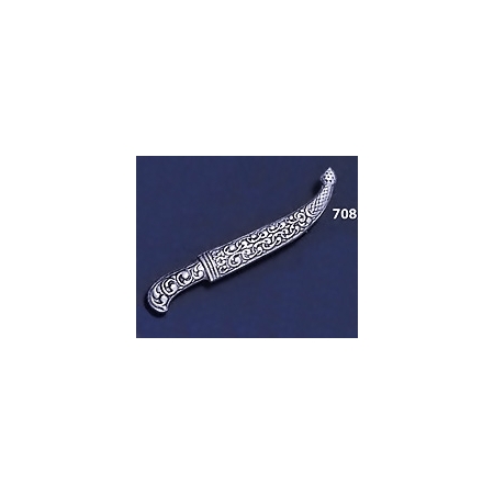 708/A Sterling Silver Asia-Minor Yatagan Sword Brooch