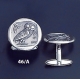 46/A  Silver Owl of Wisdom cufflinks