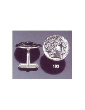 103X Silver Apollo cufflinks