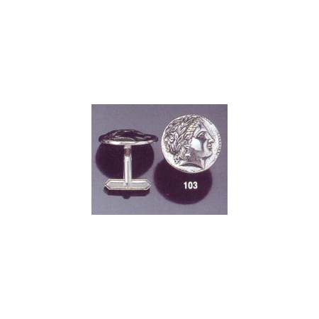 103X Silver Apollo cufflinks