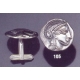 105X Silver Athena cufflinks