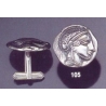 105X Silver Athena cufflinks