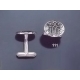 111 Solid Silver Cufflinks with Byzantine Monogram