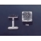 114 Solid Silver Cufflinks with Byzantine Monogram