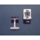 115 Solid Silver Cufflinks with Byzantine Monogram