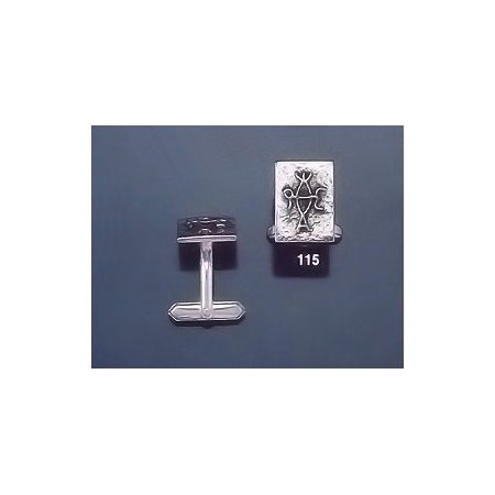 115 Solid Silver Cufflinks with Byzantine Monogram