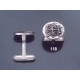 118 Solid Silver Cufflinks with Byzantine Monogram
