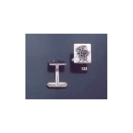 122 Solid Silver Cufflinks with Byzantine Monogram