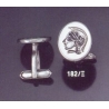 182X Helmetted Athena Intaglio seal cufflinks