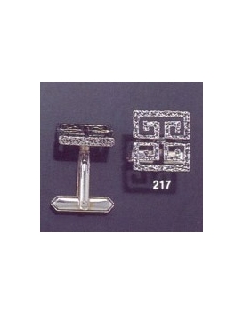 217 Greco-Roman meander Greek Key cufflinks (squared)