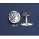 253/X Alexander the Great (Lysimachos) silver cufflinks