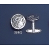 253/X Alexander the Great (Lysimachos) silver cufflinks