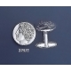 275/X Greek God Apollo coin cufflinks