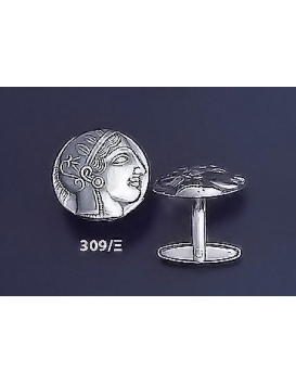 309/X Goddess Athena silver cufflinks
