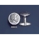 402/X Phillip II Macedon coin depicting Zeus silver cufflinks