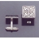 419 Ornate geometric design cuff links