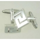 701 Greek Key Meander cufflinks