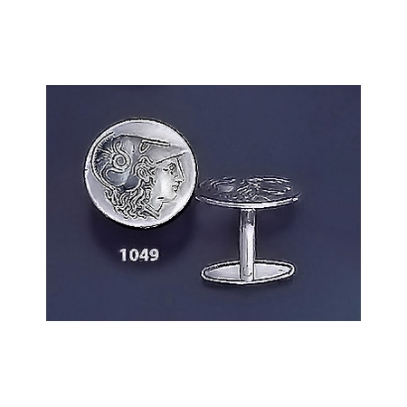 1049 Athena corinthian stater coin cufflinks