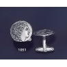 1051 Alexander the Great Coin cufflinks