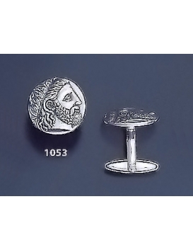1053 Phillip II Macedon Depicting Zeus Coin Cufflinks (M)