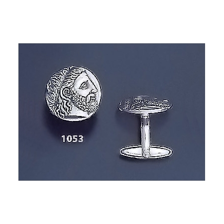 1053 Phillip II Macedon Depicting Zeus Coin Cufflinks (M)
