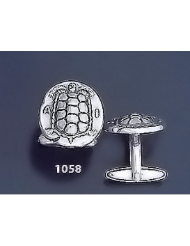 1058 Aegina Land Tortoise Coin Cufflinks